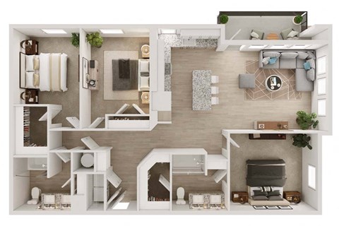 C1 Floor Plan at Livano Prosper, Prosper, 75078